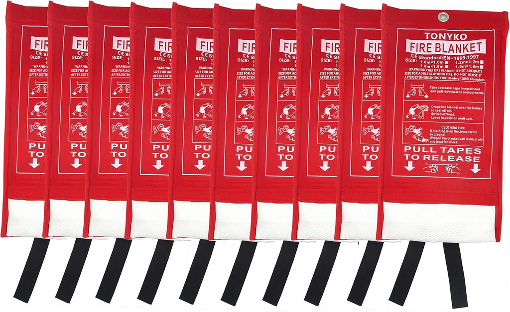 White 10 Pack Emergency Fire Blankets N657