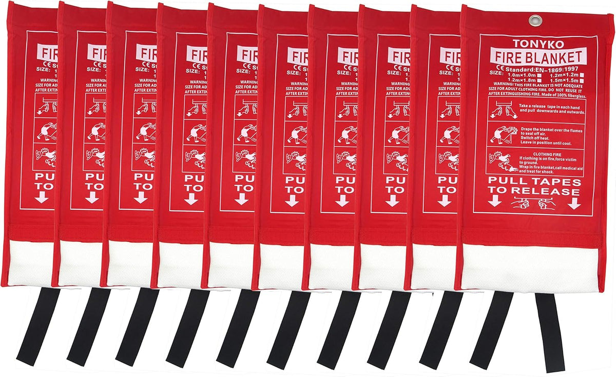 White 10 Pack Emergency Fire Blankets N657