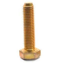 1 inch-8 x 9 inch Coarse Thread Grade 8 Hex Cap Screw Yellow Zinc Plated Pk 7 B5651