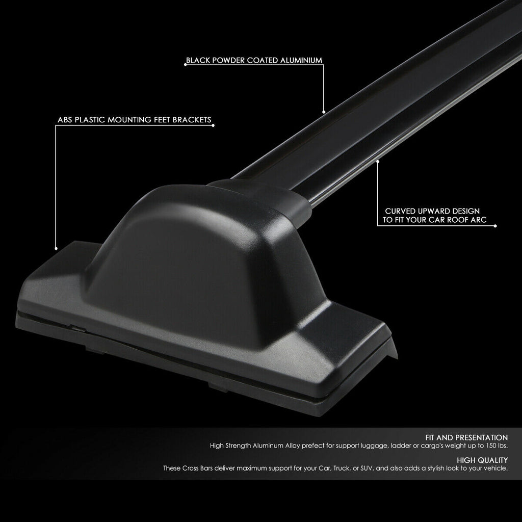 Black Coated Aluminum Roof Rack Crossbar B687