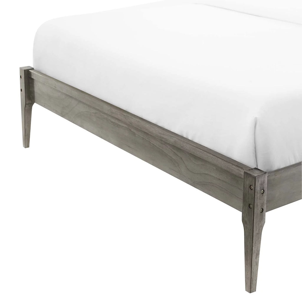 Twin Size Wood Platform Bed Frame I53884