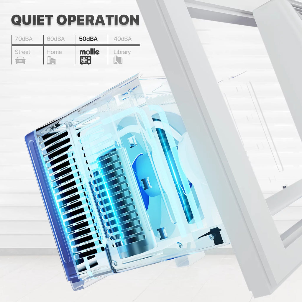 6,000 BTU Smart Window Air Conditioner with WiFi, White J3047