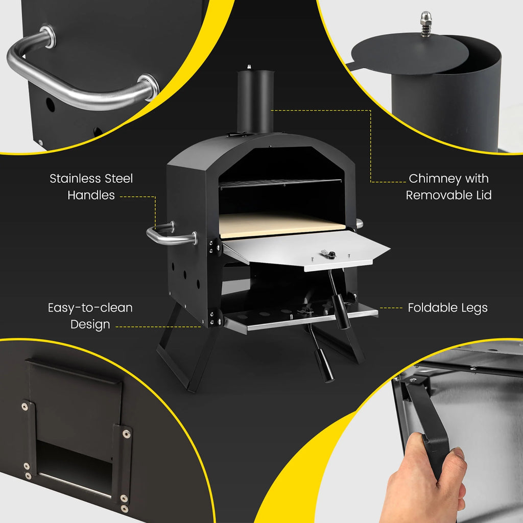 Wood Fired Pizza Oven with Waterproof Cover F534