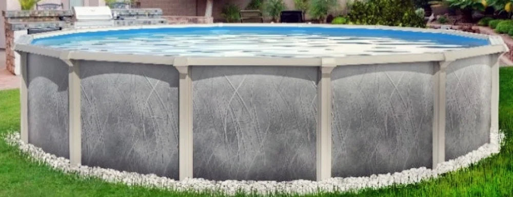 18' x 52" Round Galvanized Steel Frame Above Ground Swimming Pool A9035