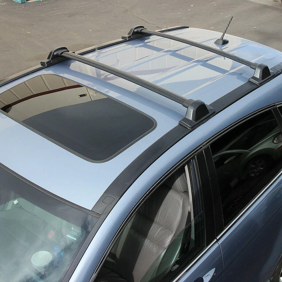 Black Coated Aluminum Roof Rack Crossbar B687