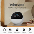 Glacier White Smart Alarm Clock with Alexa Q431521