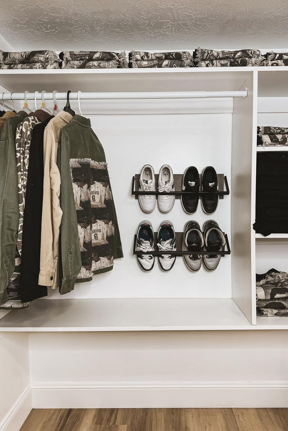 Set of 2 Wall Mounted Shoe Rack F80865