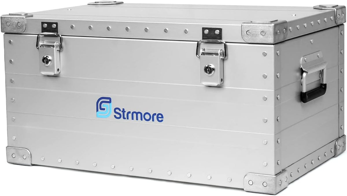 Aluminum Hard Protective Carrying Case, Stackable Storage, Red U55733