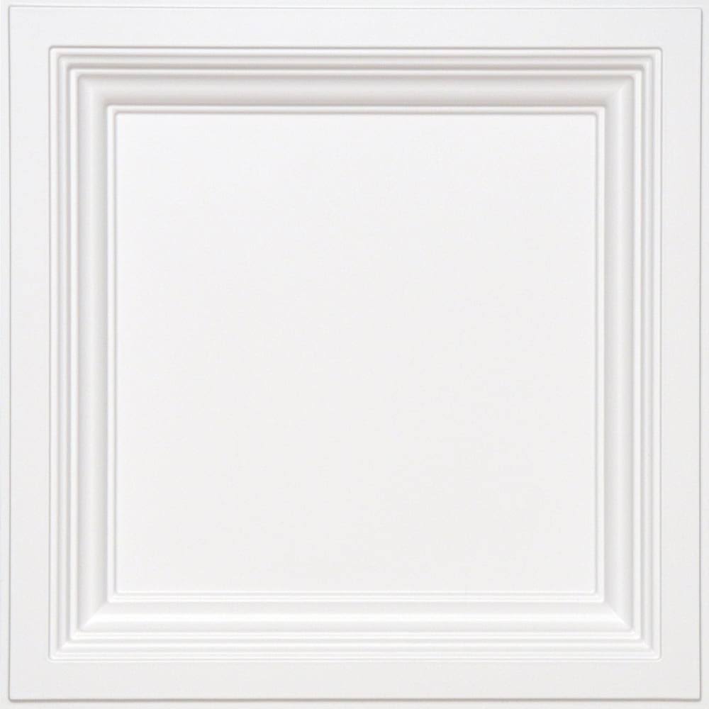 24-in x 24-in White Drop Panel Ceiling Tiles K23179