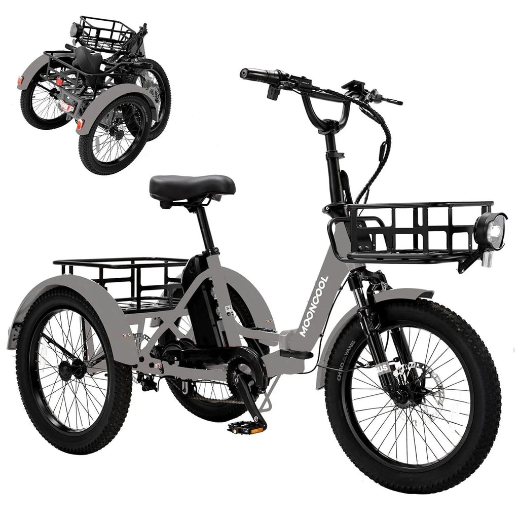 20 x4in Fat Tire Electric Tricycle 500W E-bike Z616334
