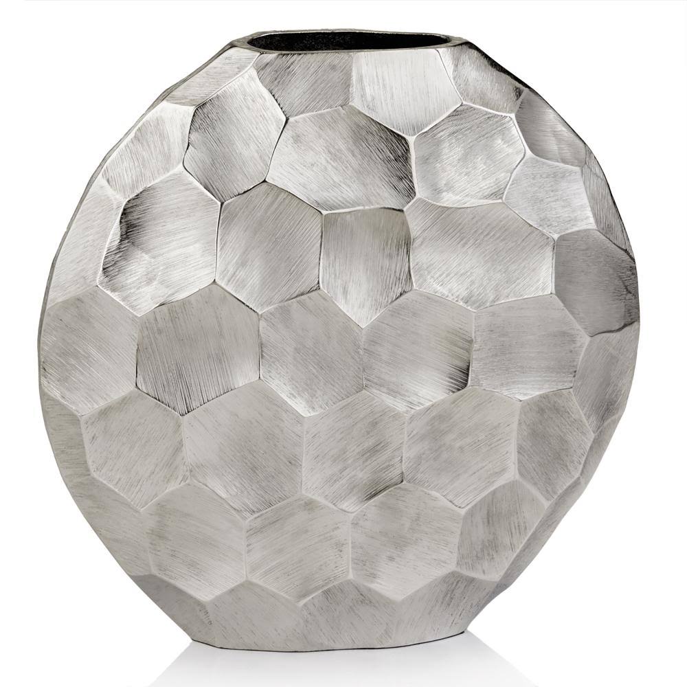 Rough Silver Round Vase E57944