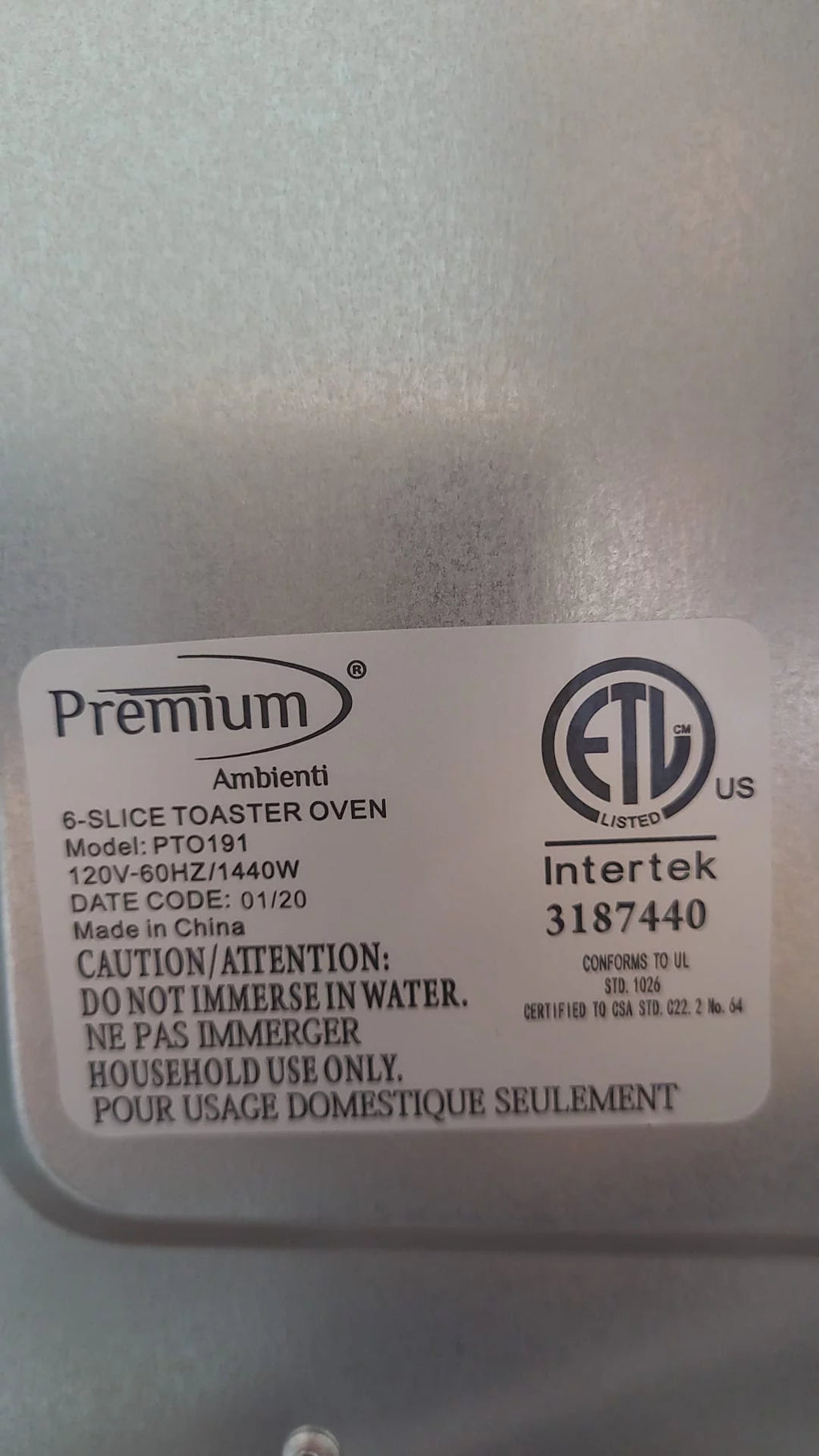 6-Slice Toaster Broil Oven Stainless Steel Silver O176754
