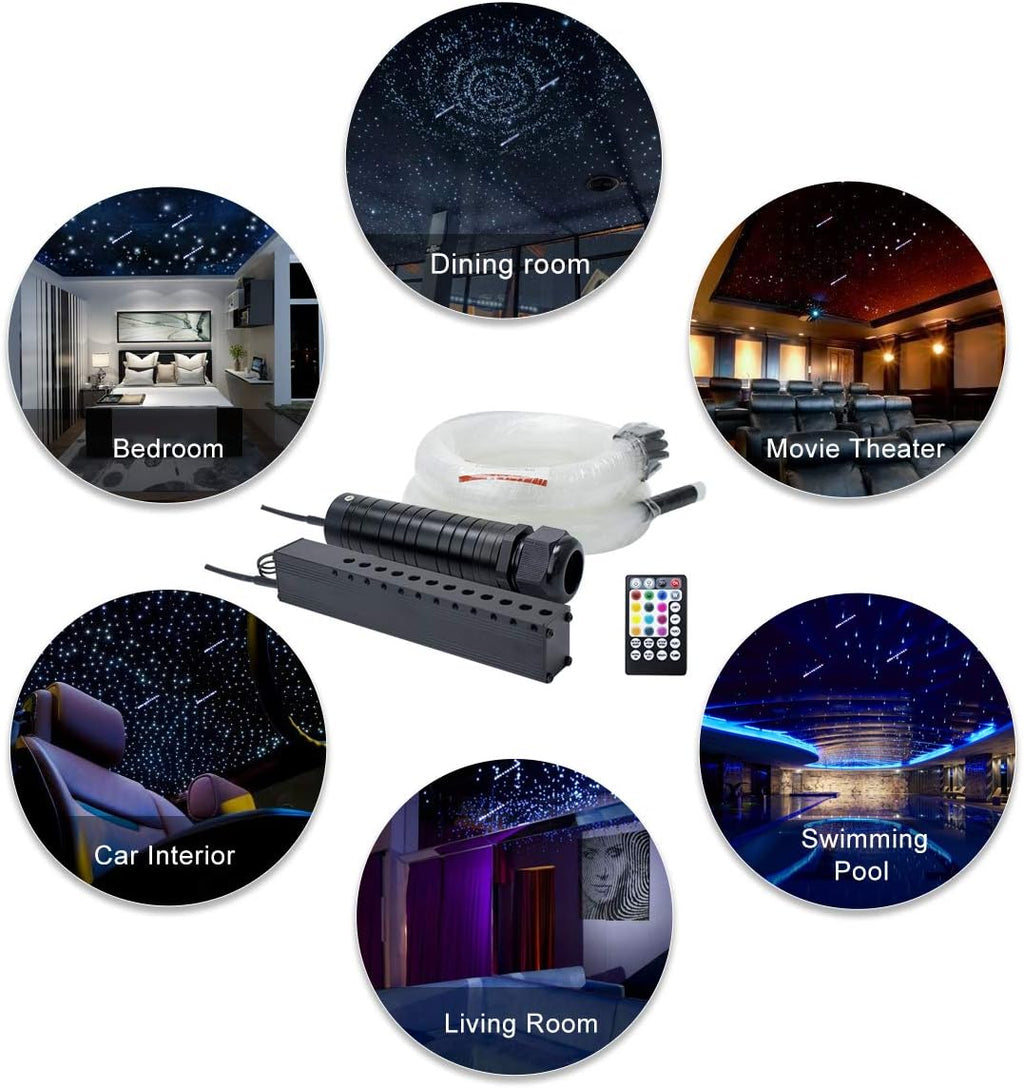 6W APP Control Fiber Optic Star Ceiling Light Kit M55293