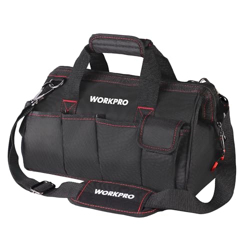 16-inch Wide Mouth Tool Storage Bag with Water Proof Rubber Base W322739