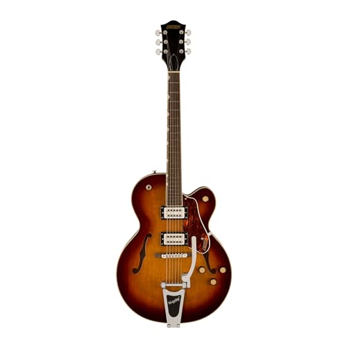 Havana Burst Hollowbody Electric Guitar with Bigsby A8639