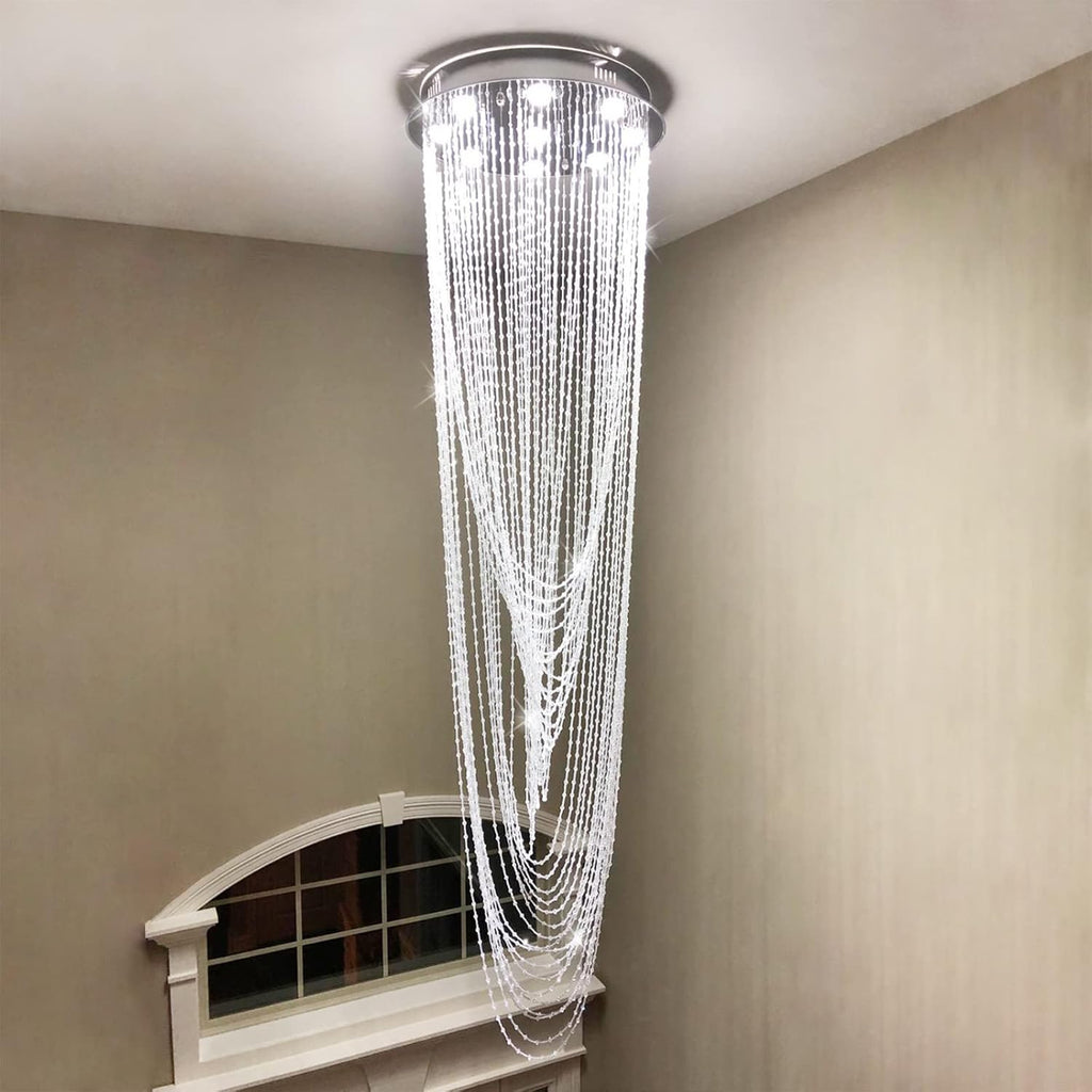 H91'' High Ceiling Modern Crystal Chandelier C539321