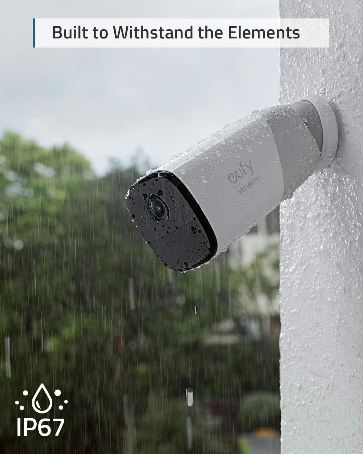 Wireless Home Security Camera System, 3-Cam Kit, 2K Resolution C891705