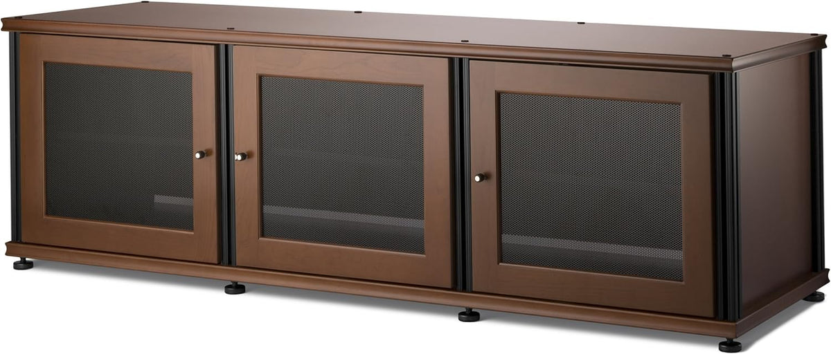 Walnut Black A/V Cabinet with Three Doors M974