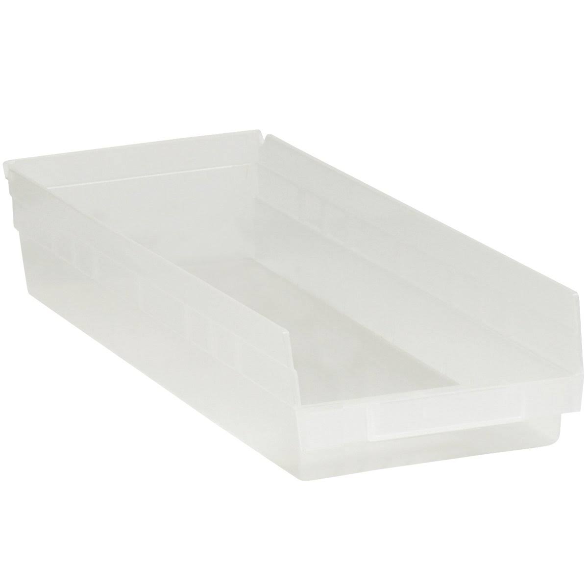 Plastic Shelf Bins Clear 6/Case F4017