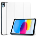 White Rugged PC Case with Tri-Fold Kickstand for iPad 10.9" 2022 Z645