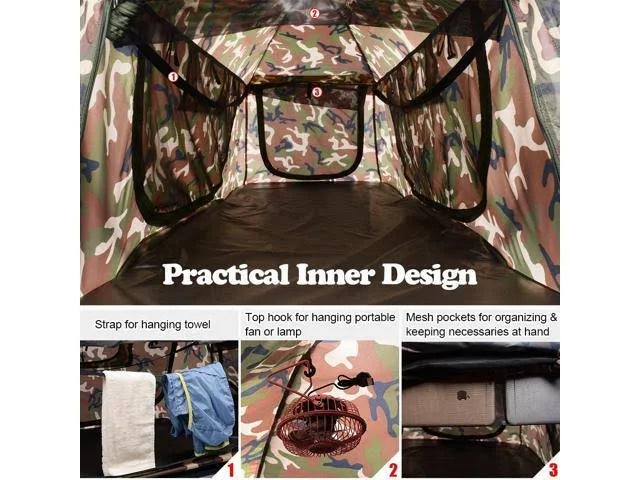 Folding Camping Tent Cot with Rain Fly Y8928