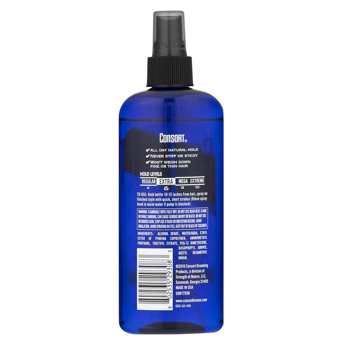 Unscented Hair Spray 8oz Pump 3 Pack V7520