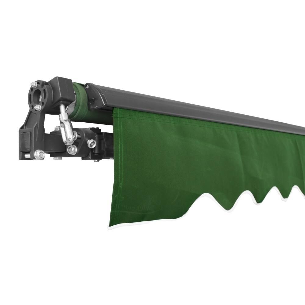 Motorized Retractable Patio Awning 12x10 Green Y294