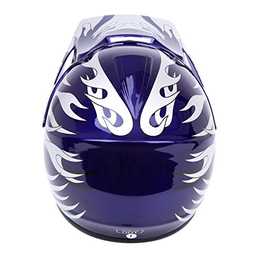 Youth Kids Offroad Helmet Motocross Helmet Dirt Bike ATV Motorcycle Helmet (Red, Medium) P5297