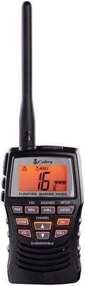 Handheld Floating VHF Radio, 6 Watt, Submersible, White Q48629