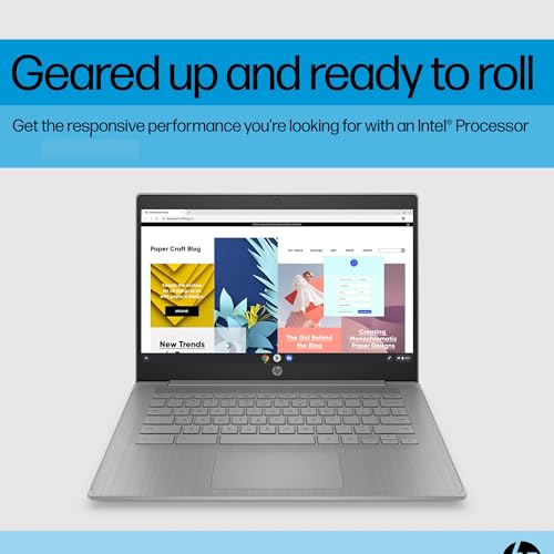 14" HD Intel Celeron N4120 4GB RAM 64GB SSD Chrome OS Laptop V5957