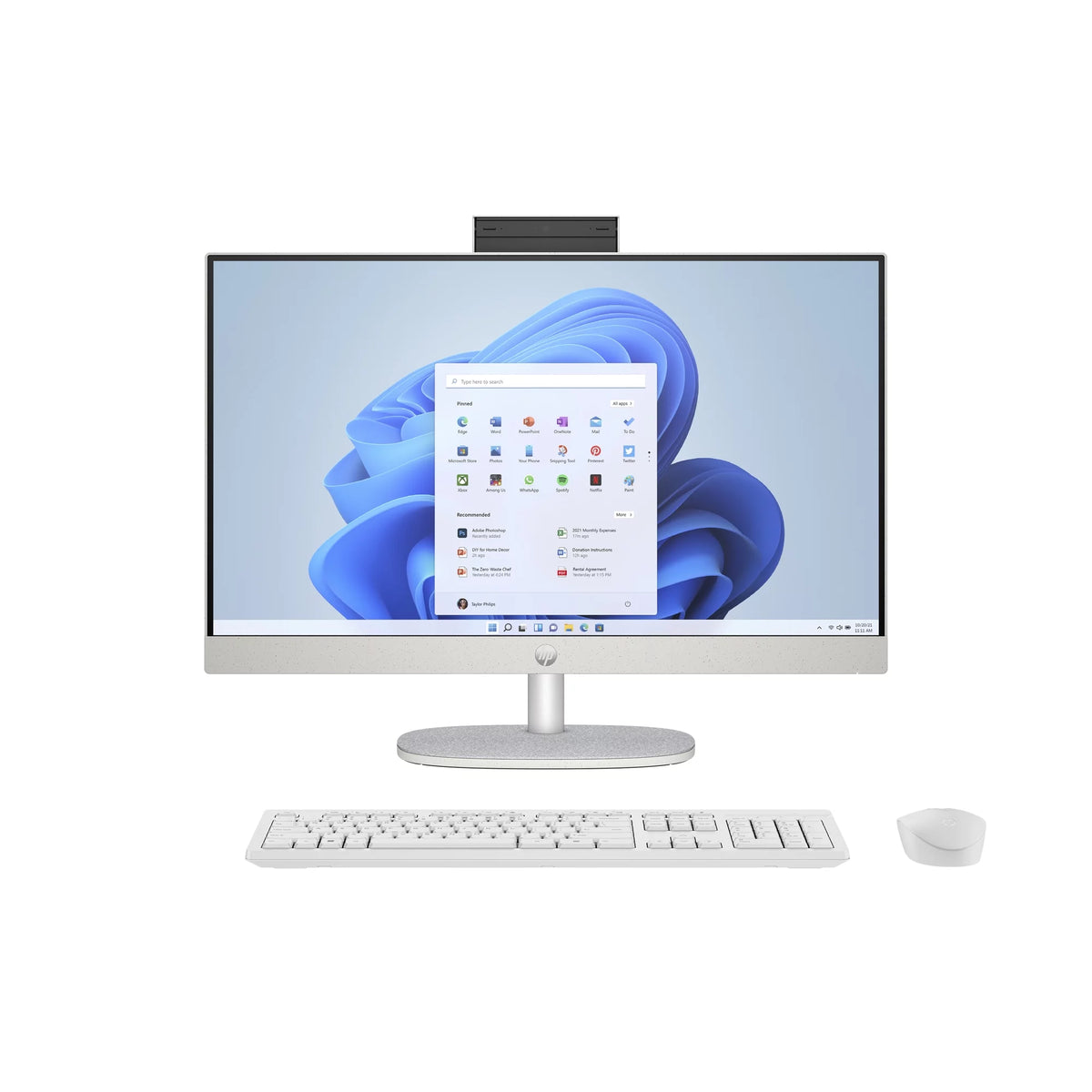 24" Touch FHD IPS All-in-One Desktop, Intel Core i5-1335U, 8GB DDR4, 256GB SSD, Windows 11 Home, Shell white C61382