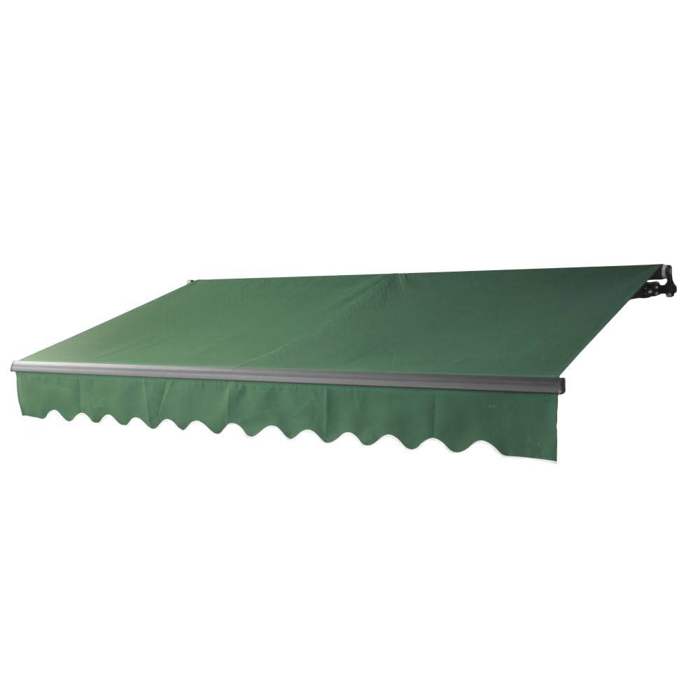 Motorized Retractable Patio Awning 12x10 Green Y294