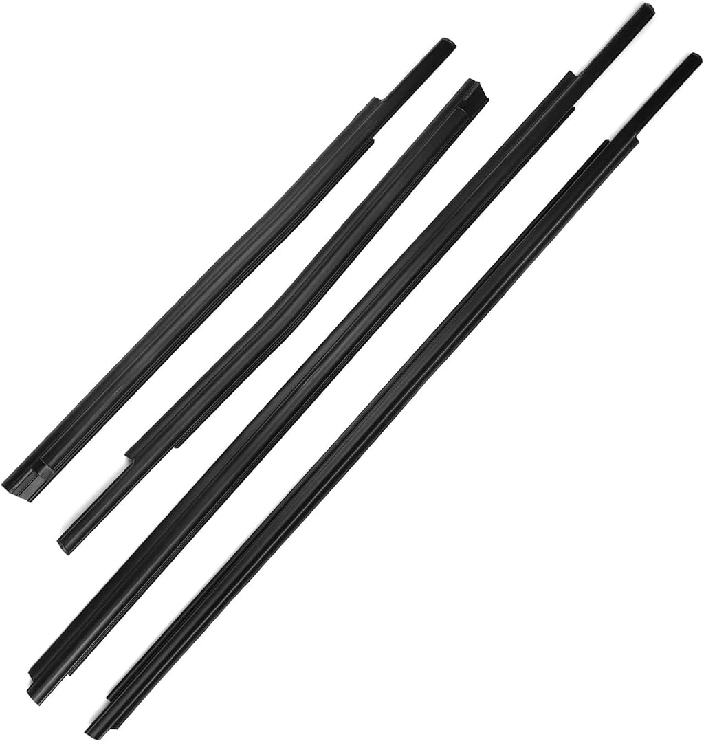 Car Outer Window Sweep Belt Trim Seal Weatherstrip Kit F164