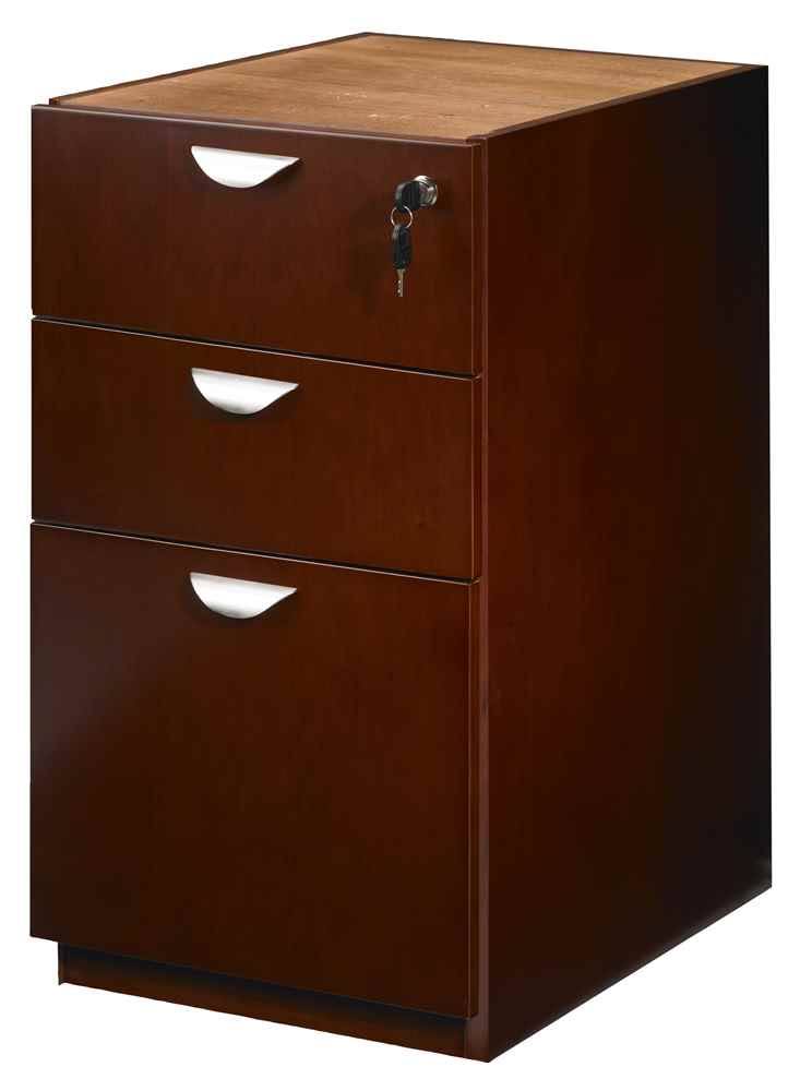 Cherry Finish Pedestal File Cabinet X96680