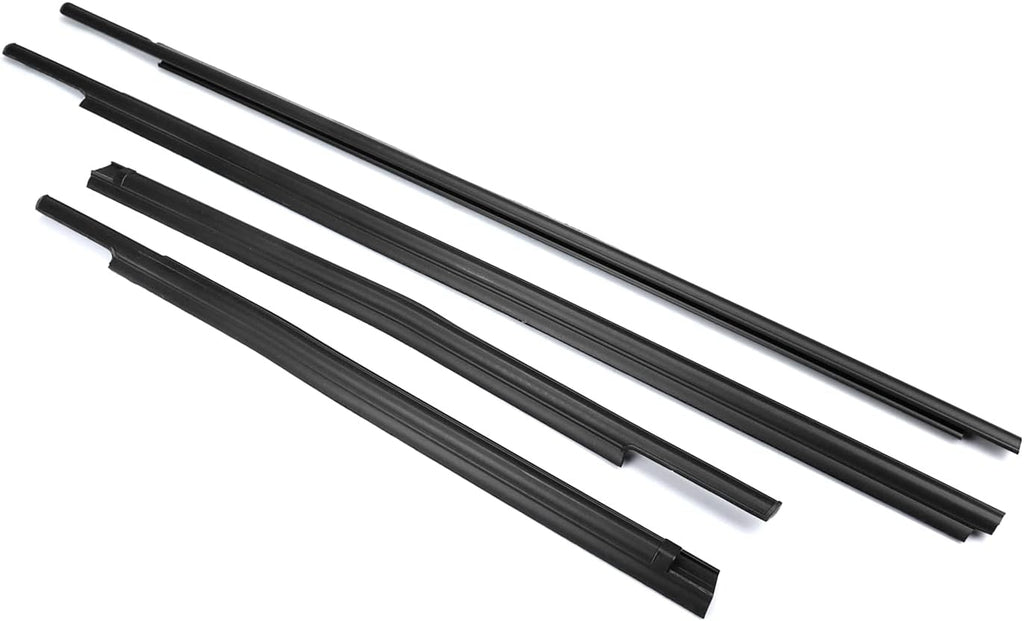 Car Outer Window Sweep Belt Trim Seal Weatherstrip Kit F164