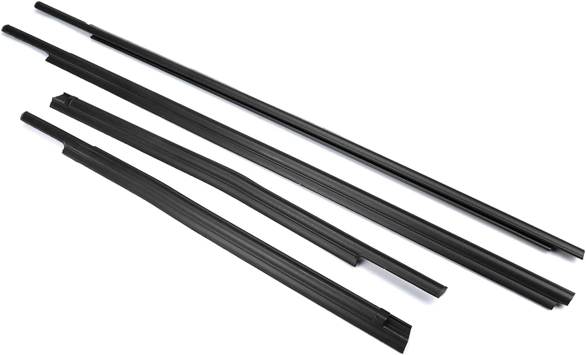 Car Outer Window Sweep Belt Trim Seal Weatherstrip Kit F164