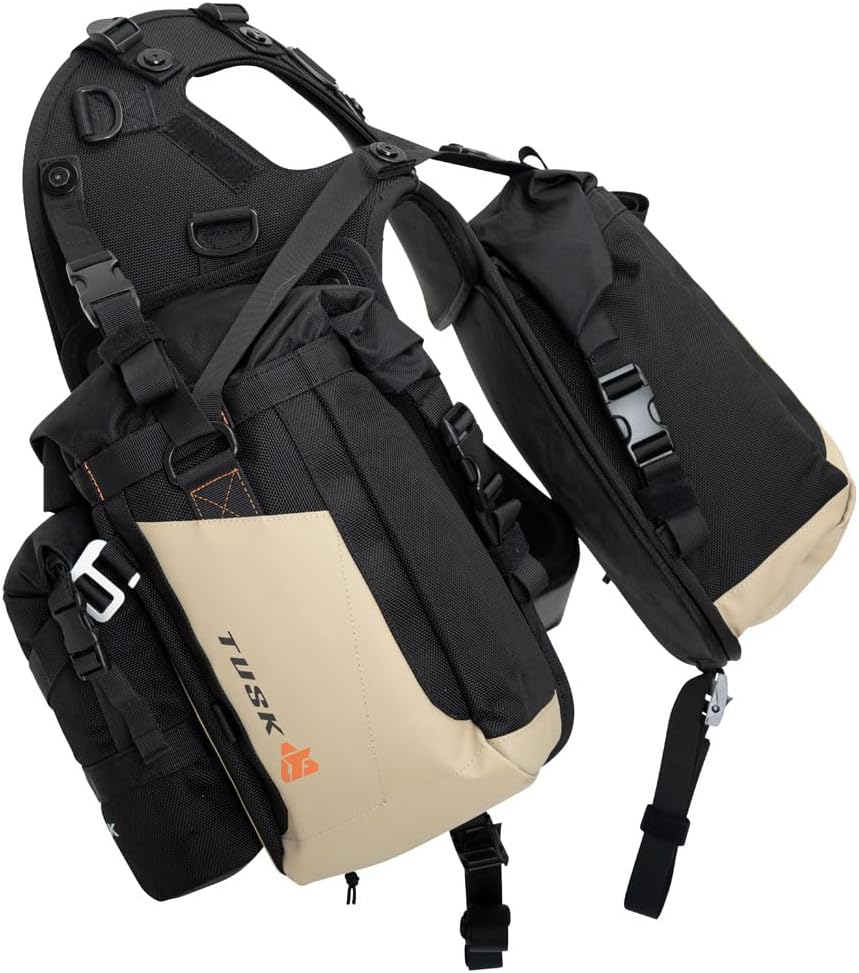 Black/Tan Luggage System with Small Dry Duffel & Bottle Holders L469678