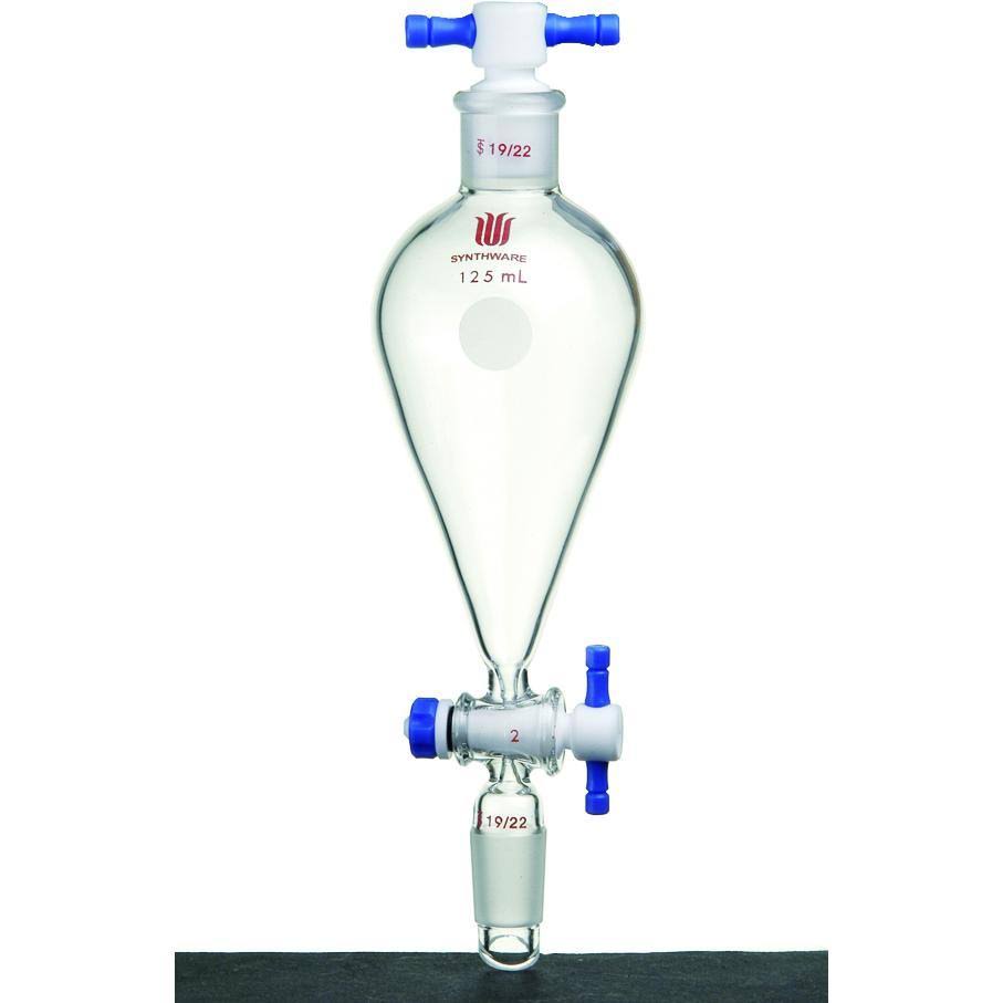 250ml Glass Separatory Funnel with PTFE Stopcock I9463