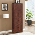 Corner Curio Cabinet with Adjustable Shelves and Mirrored Back L68963