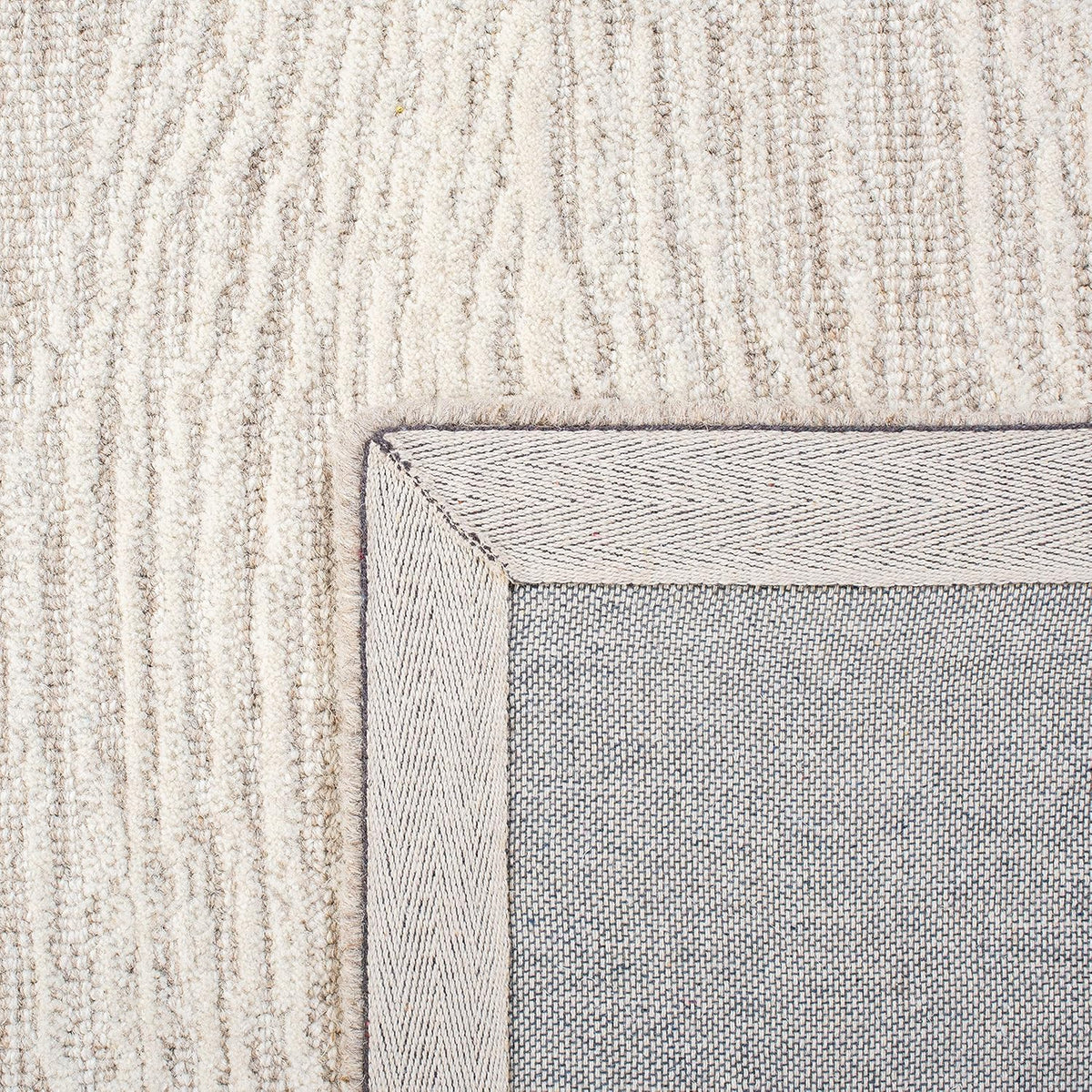 Natural & Ivory 9' x 12' Handmade Wool Area Rug L593224