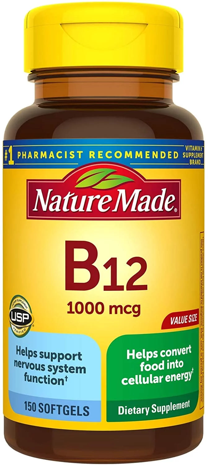 150 Count Vitamin B12 1000 mcg Softgels O2491