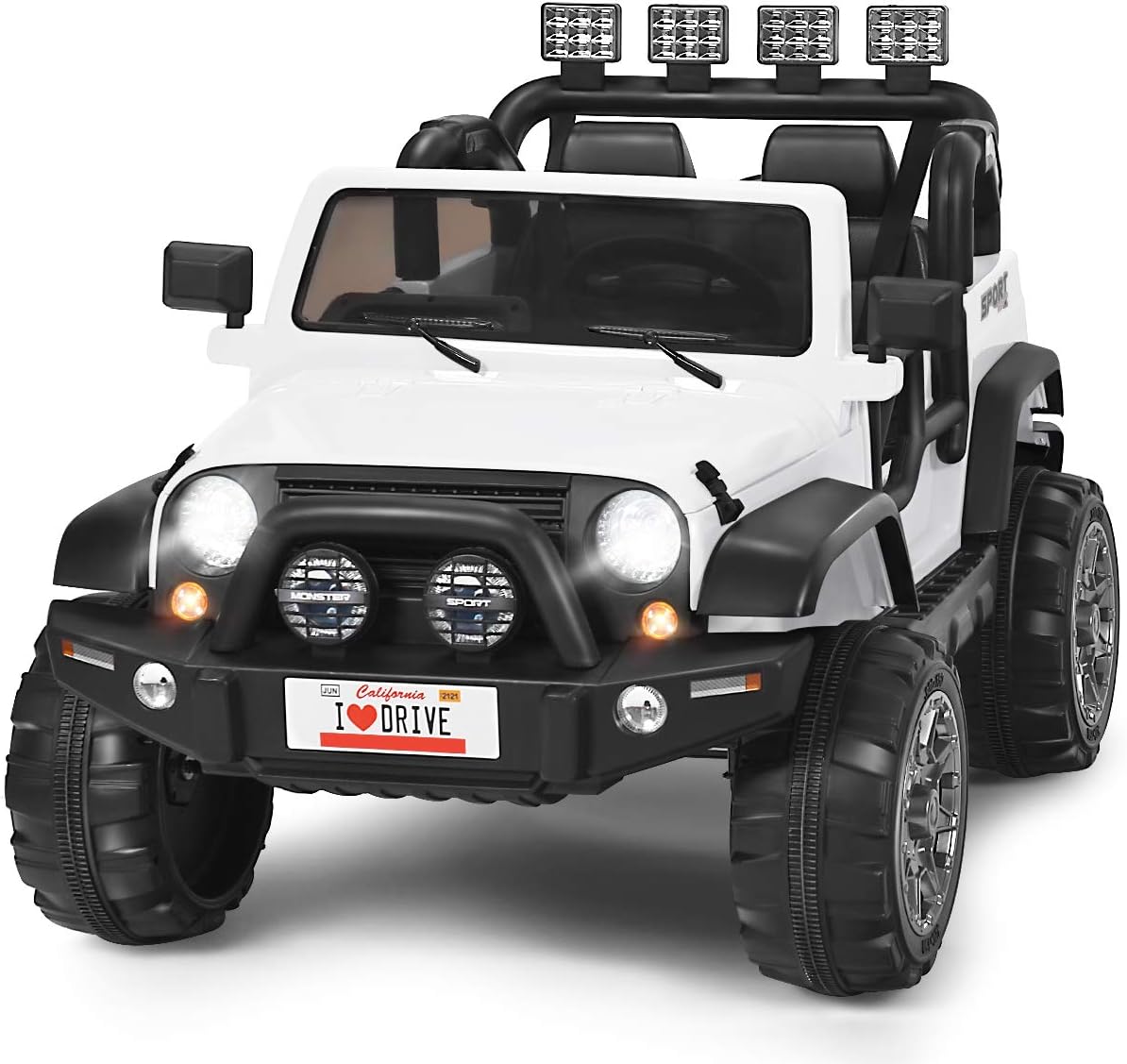 12V Battery Powered Ride on Truck with Remote Control, Black B730227