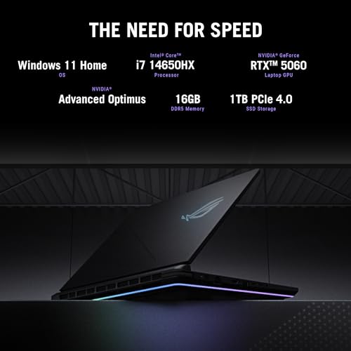 16” FHD+ 165Hz Display, RTX 5060, Intel Core i7, 16GB DDR5, 1TB SSD, Windows 11 Home Gaming Laptop X36722