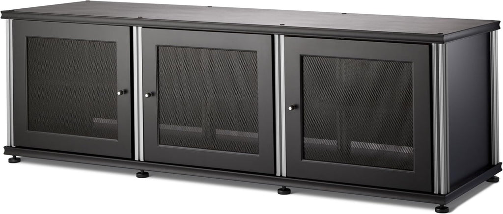 Walnut Black A/V Cabinet with Three Doors M974