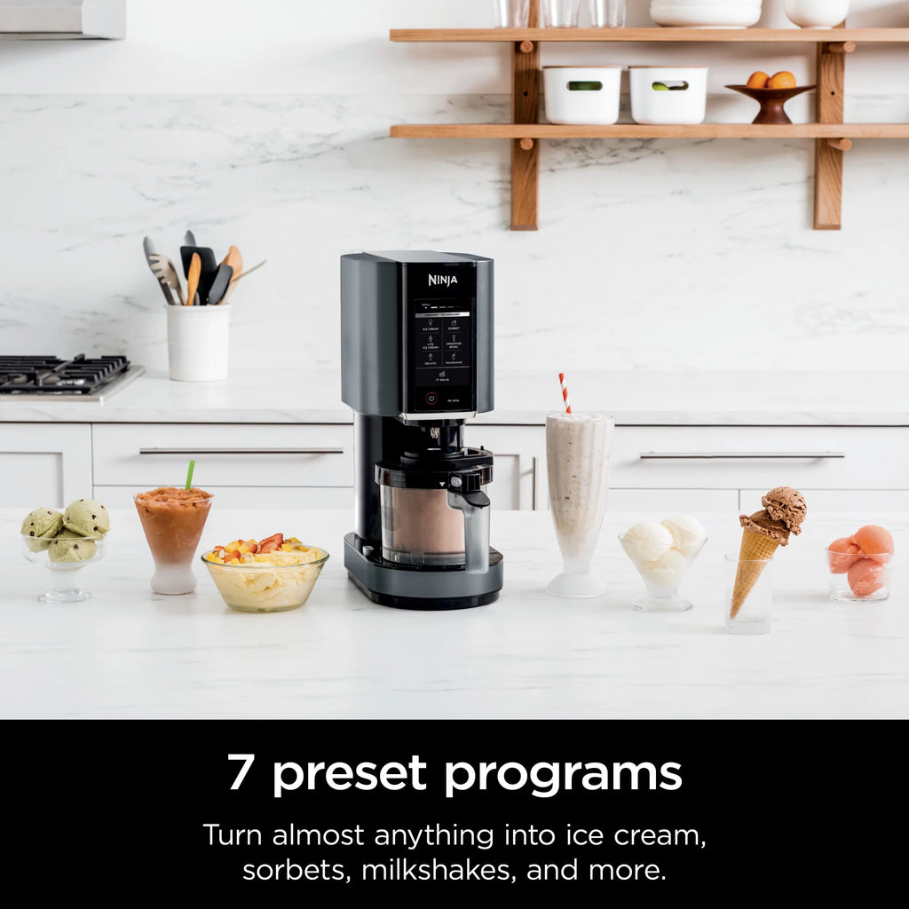 Silver Ice Cream Maker, 7 One-Touch Programs G23174