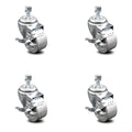 Semi Steel Swivel Caster Set of 4 with 3x22 Wheel O79779
