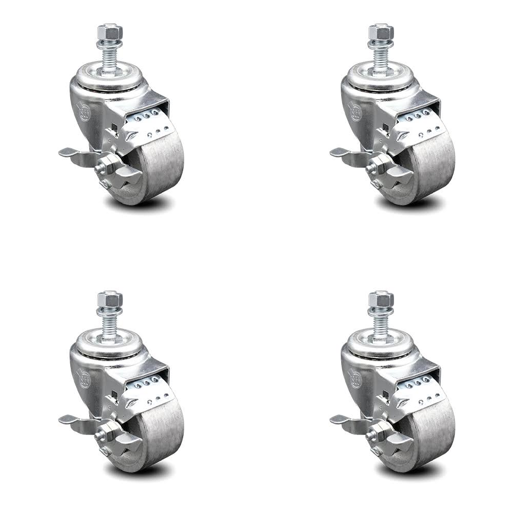 Semi Steel Swivel Caster Set of 4 with 3x22 Wheel O79779