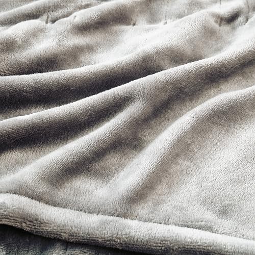 King Size 100in x 90in Polyester Velvet Electric Heated Blanket I342268