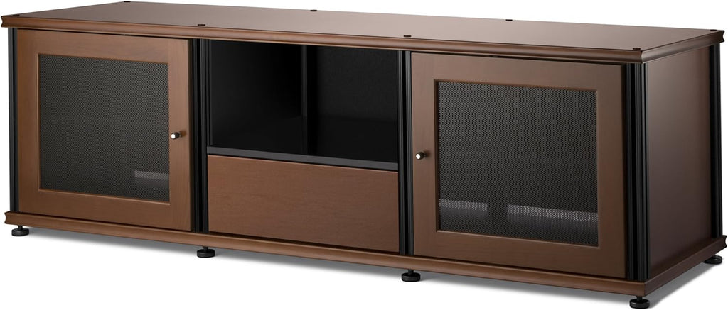 Walnut Black A/V Cabinet with Three Doors M974
