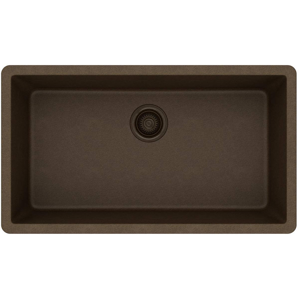 Black Single Bowl Undermount Sink M64670